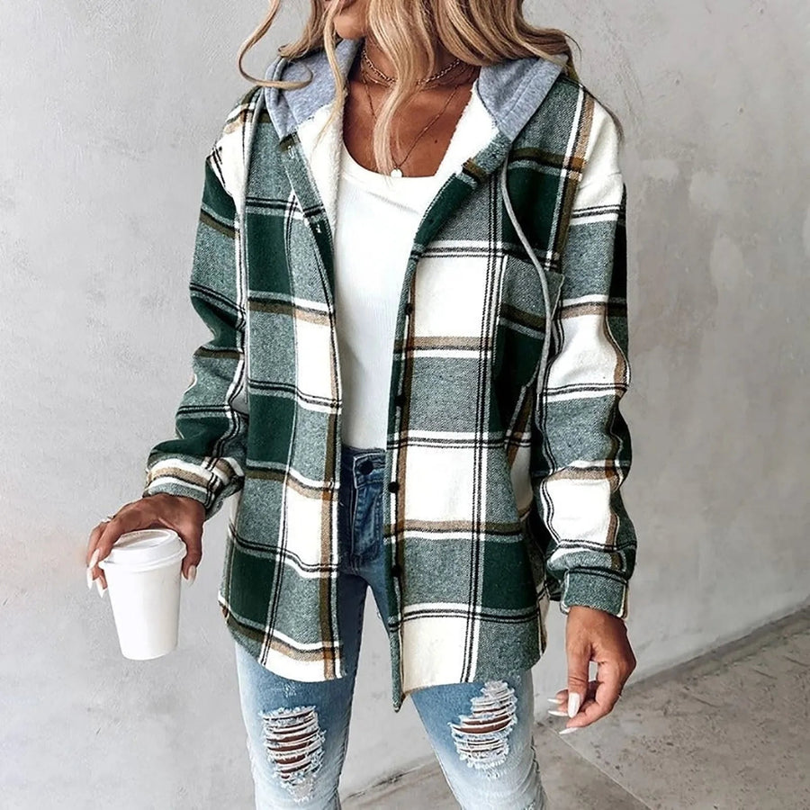 Veronique | Checkered Lined Cardigan Women view 4