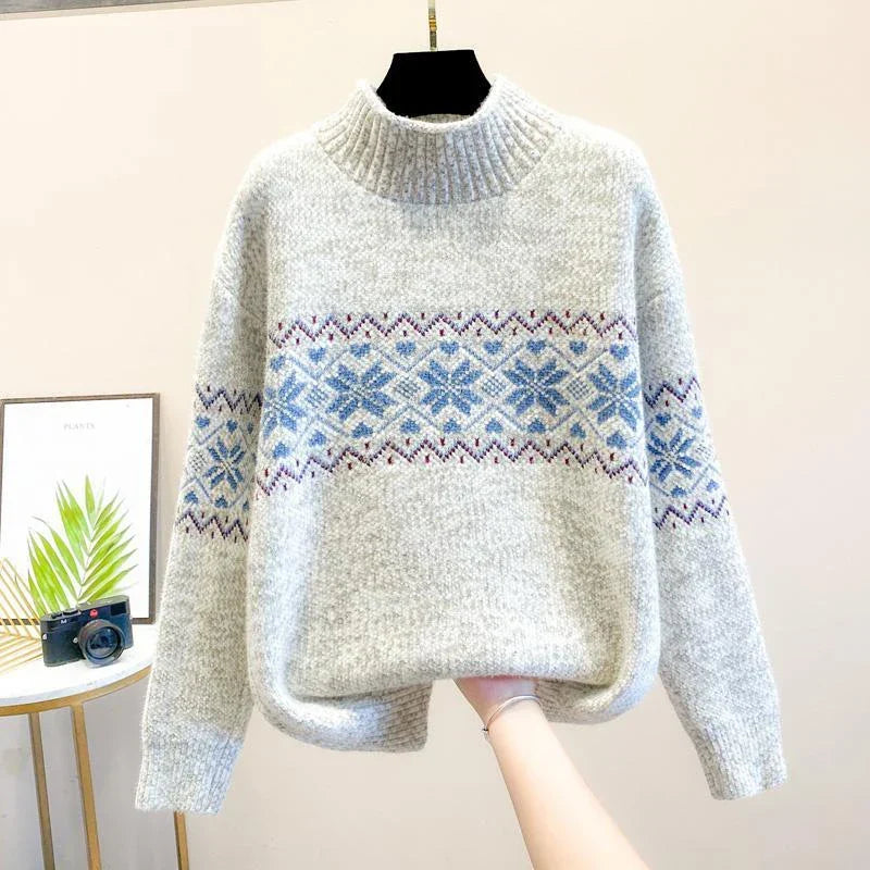 Cassia | Snowflake Knit Sweater view 3