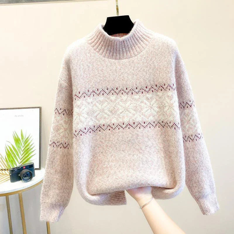 Cassia | Snowflake Knit Sweater