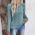 Zelda | Elegant Sunken Stripe Sweater
