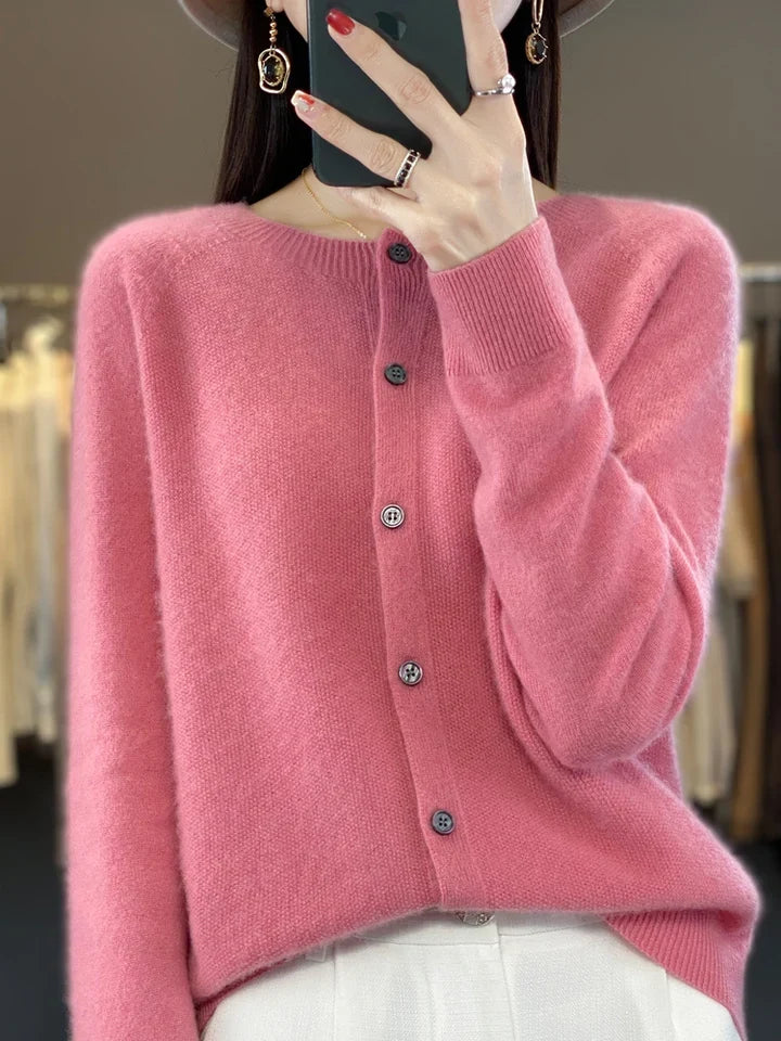 Prudence | Women's Winter Cardigan – Classic Buttoned Knit view 8