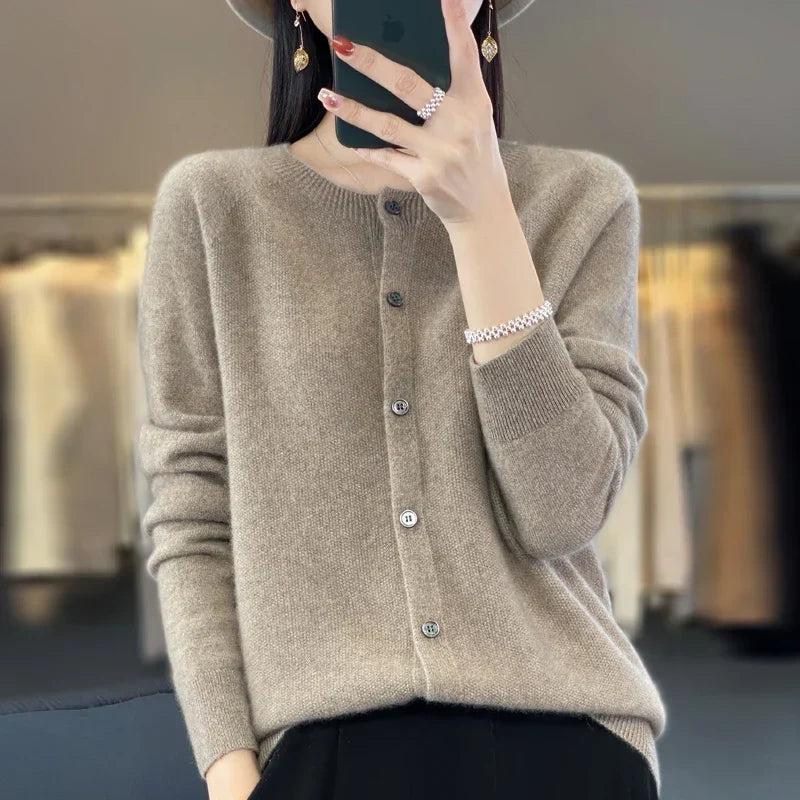 Prudence | Women's Winter Cardigan – Classic Buttoned Knit view 11