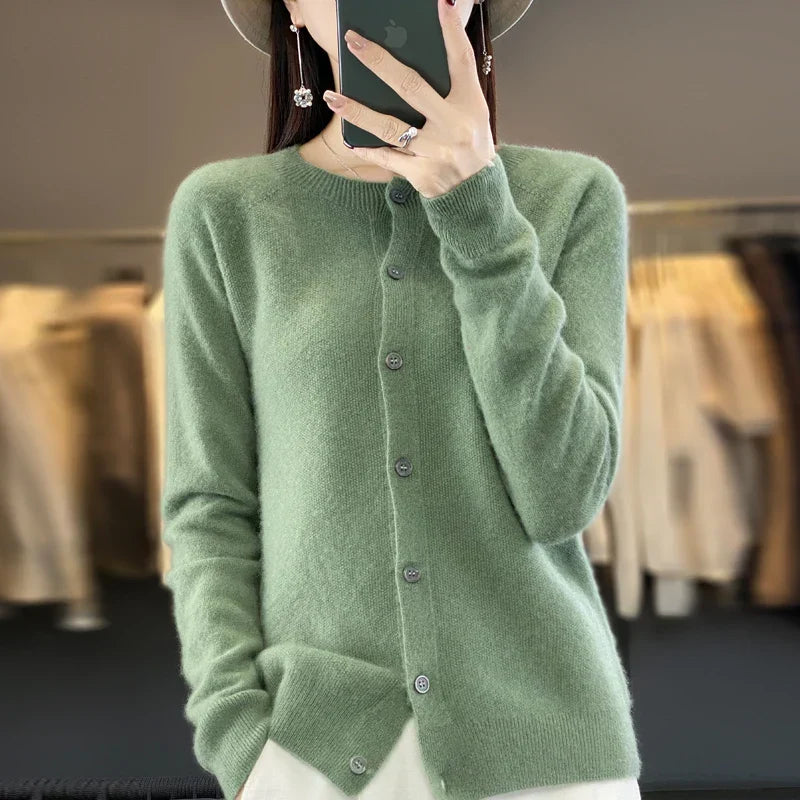 Prudence | Women's Winter Cardigan – Classic Buttoned Knit view 7