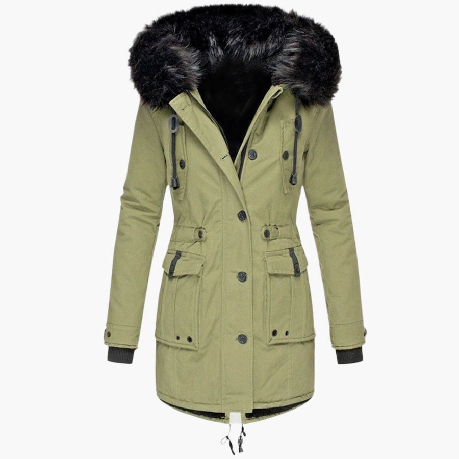 Gemma | Women's Winter Parka – Thick Hooded Cold Weather, Plus Size view 3