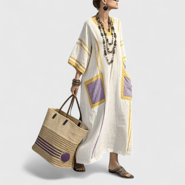 Diana | Women's Airy Cotton Maxi Dress view 5