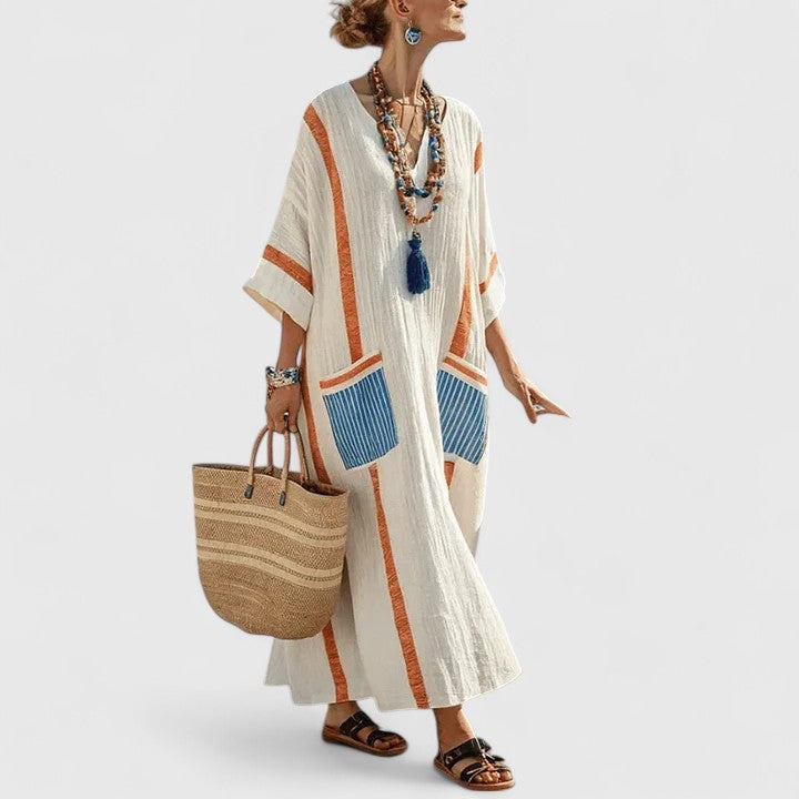 Diana | Women's Airy Cotton Maxi Dress view 6