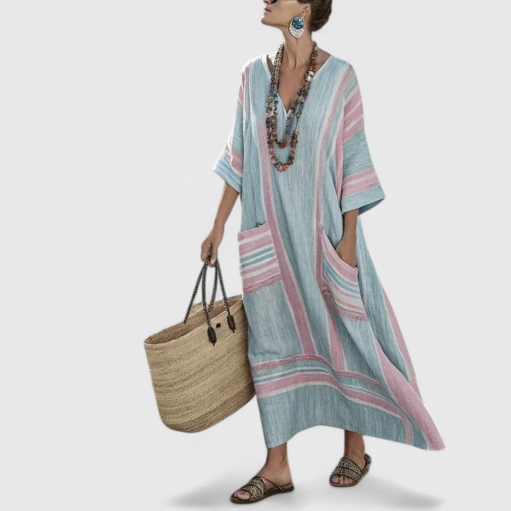 Diana | Women's Airy Cotton Maxi Dress view 9