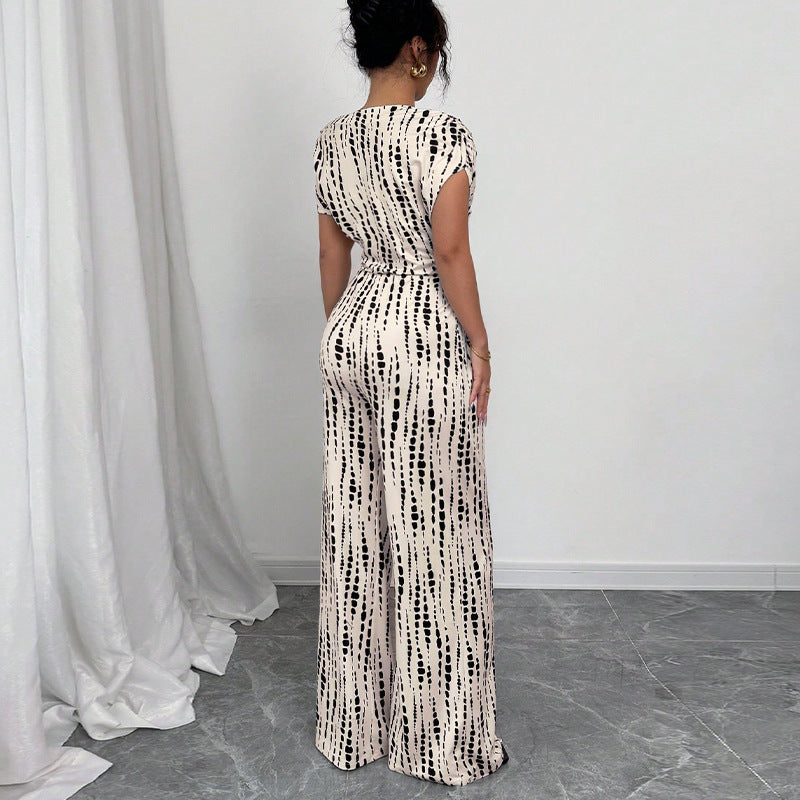 Amelia | Women's Bold Abstract Print Jumpsuit view 2