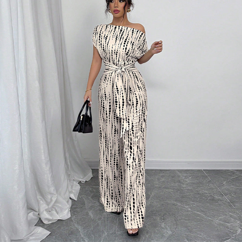 Amelia | Women's Bold Abstract Print Jumpsuit view 3