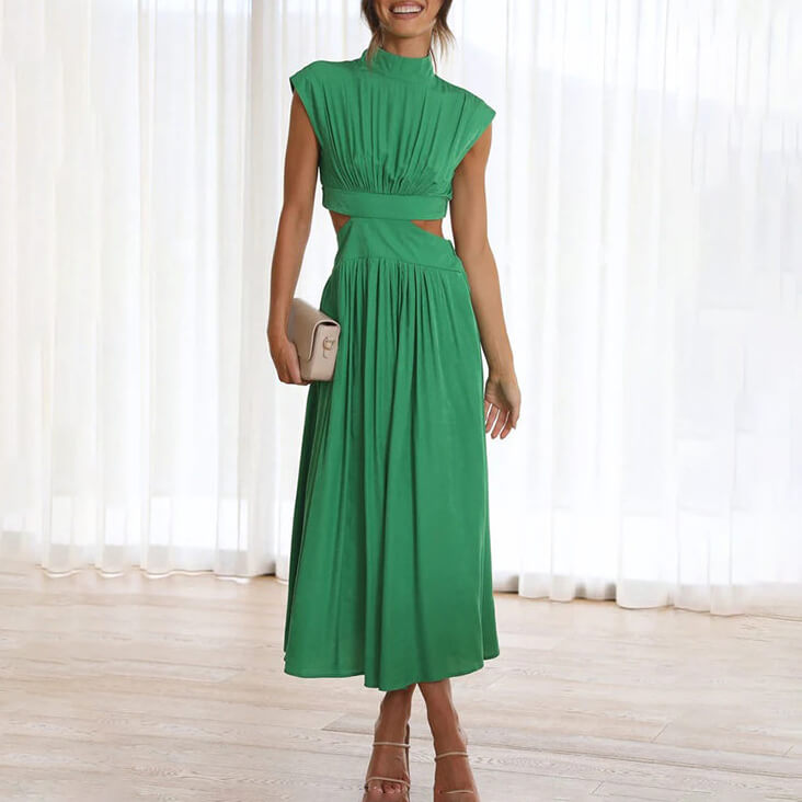 Corinne | Elegant Halter Neck Dress