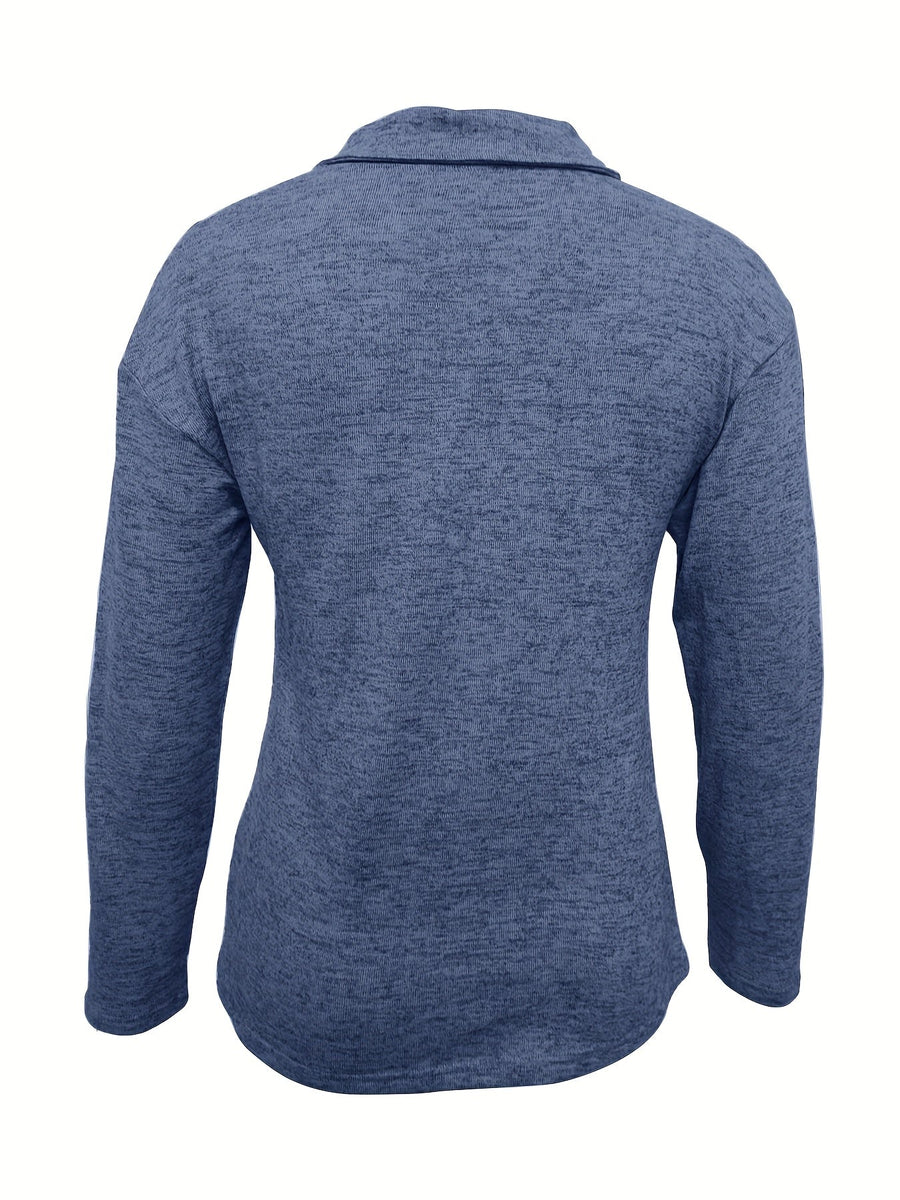 Lauren |  Casual Cotton Half-Zip Pullover view 9