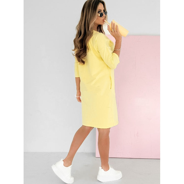 Caroline |  Casual Cotton Sweatshirt Dress view 9