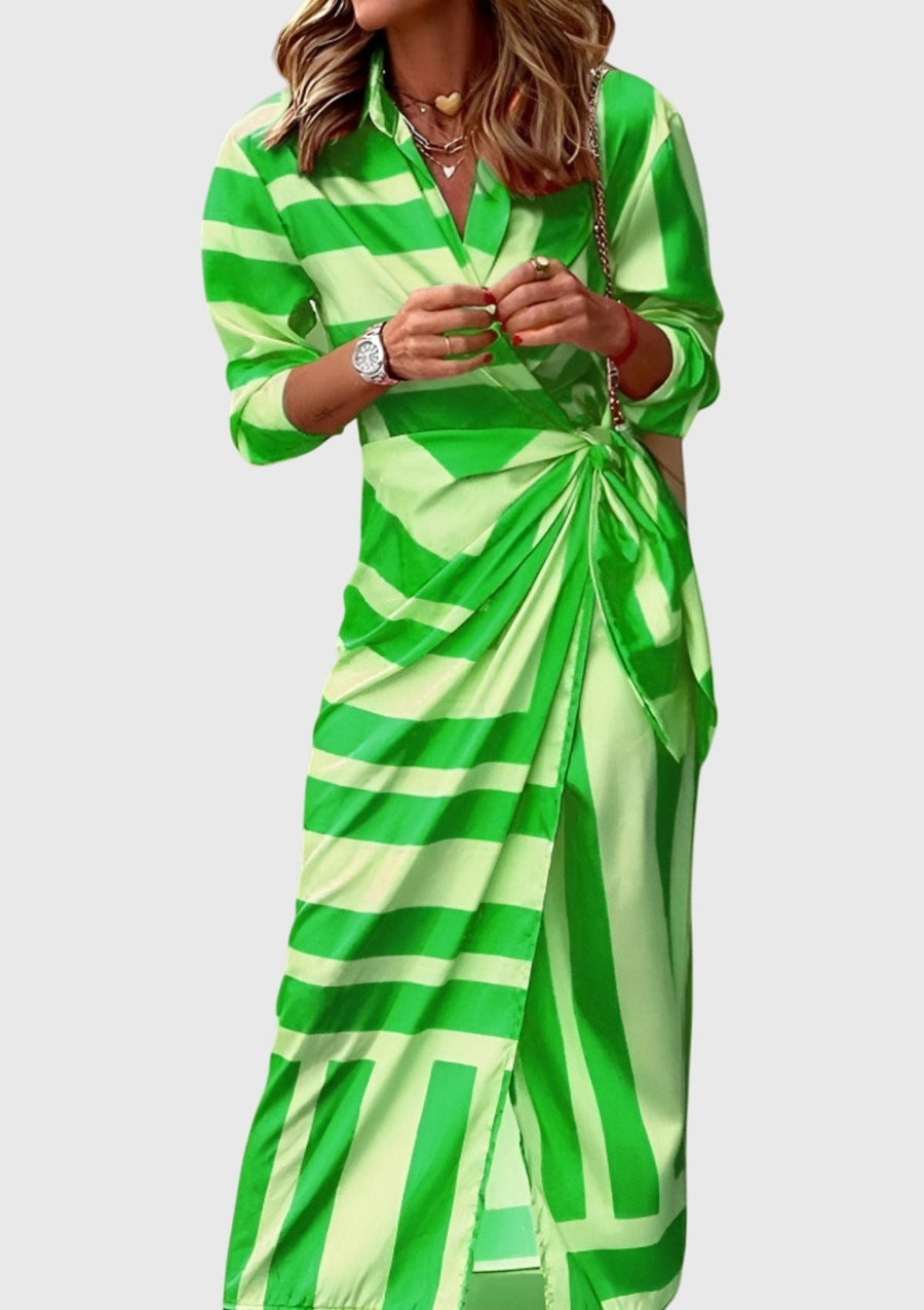 Yolanda | Chic Printed Wrap Dress view 9