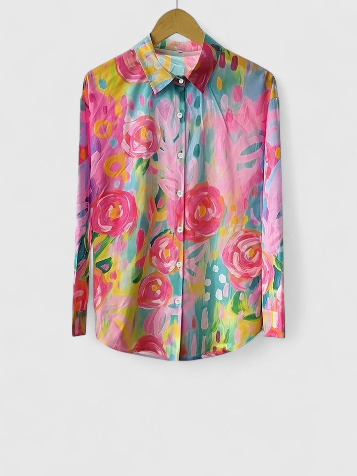 Leocadia | Colorful Print Blouse view 3