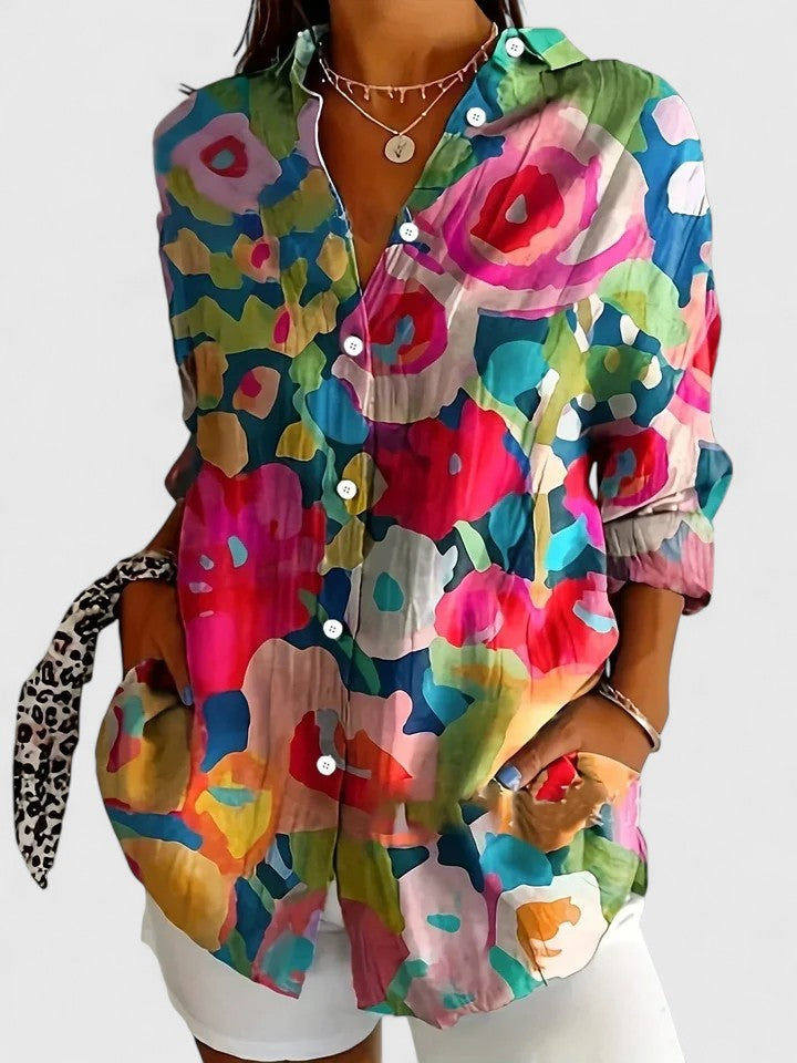 Leocadia | Colorful Print Blouse view 5