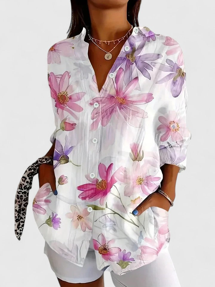 Leocadia | Colorful Print Blouse view 6