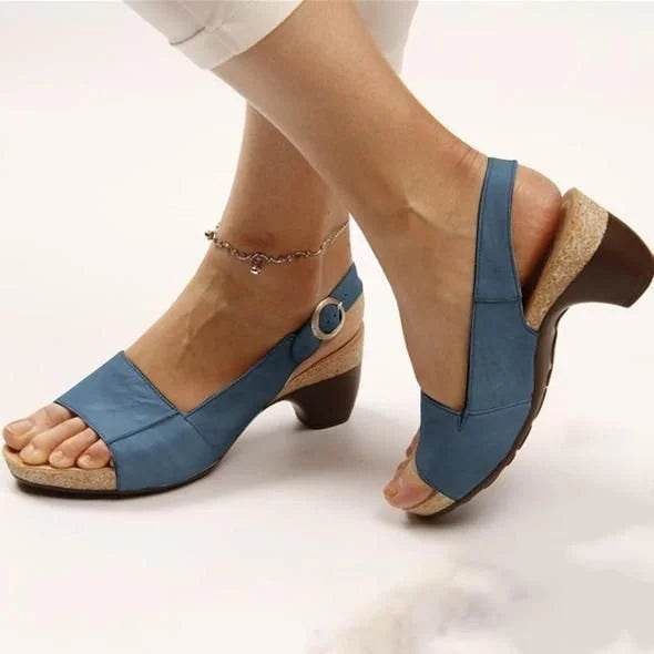 Ariana | Comfortable Block Heel Orthopedic Sandals view 6