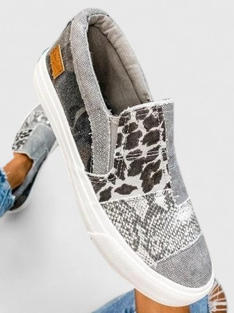 Women's Comfortable Canvas Loafers | Stylish Supportive Slip-On Shoes view 3