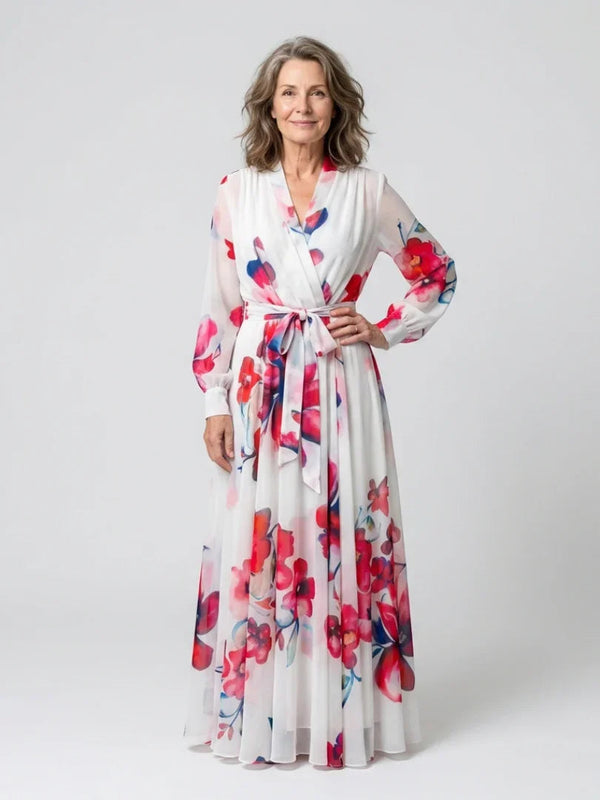Saskia | Floral Wrap Maxi Dress