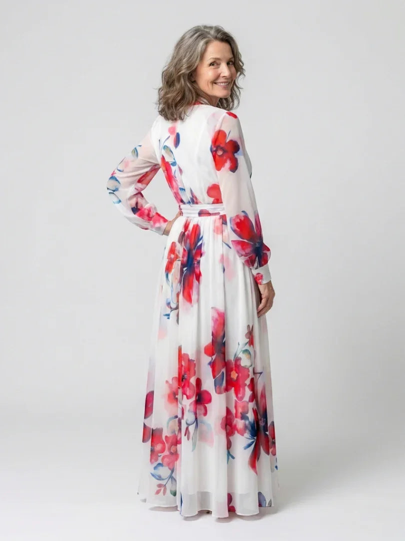 Saskia | Floral Wrap Maxi Dress view 3