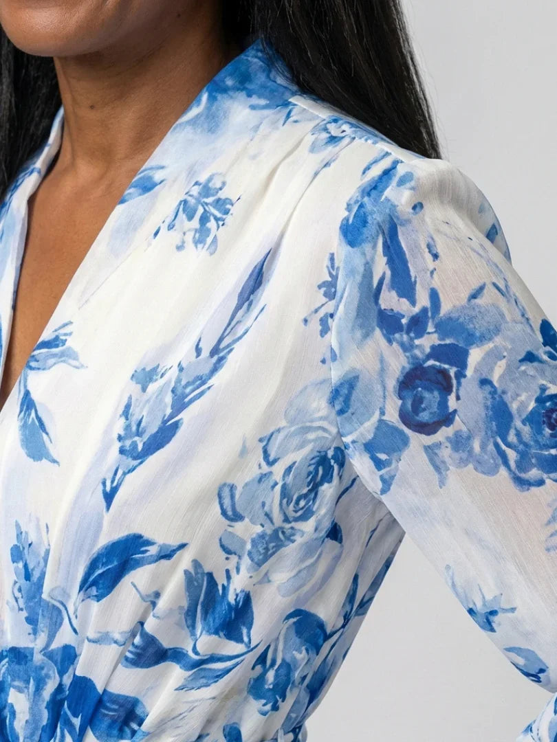 Saskia | Floral Wrap Maxi Dress view 5