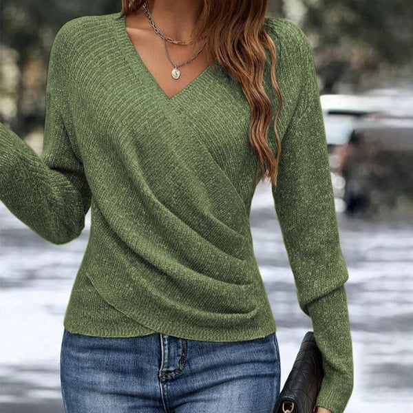 Harper | Women's Cozy Knit V-Neck Wrap Sweater