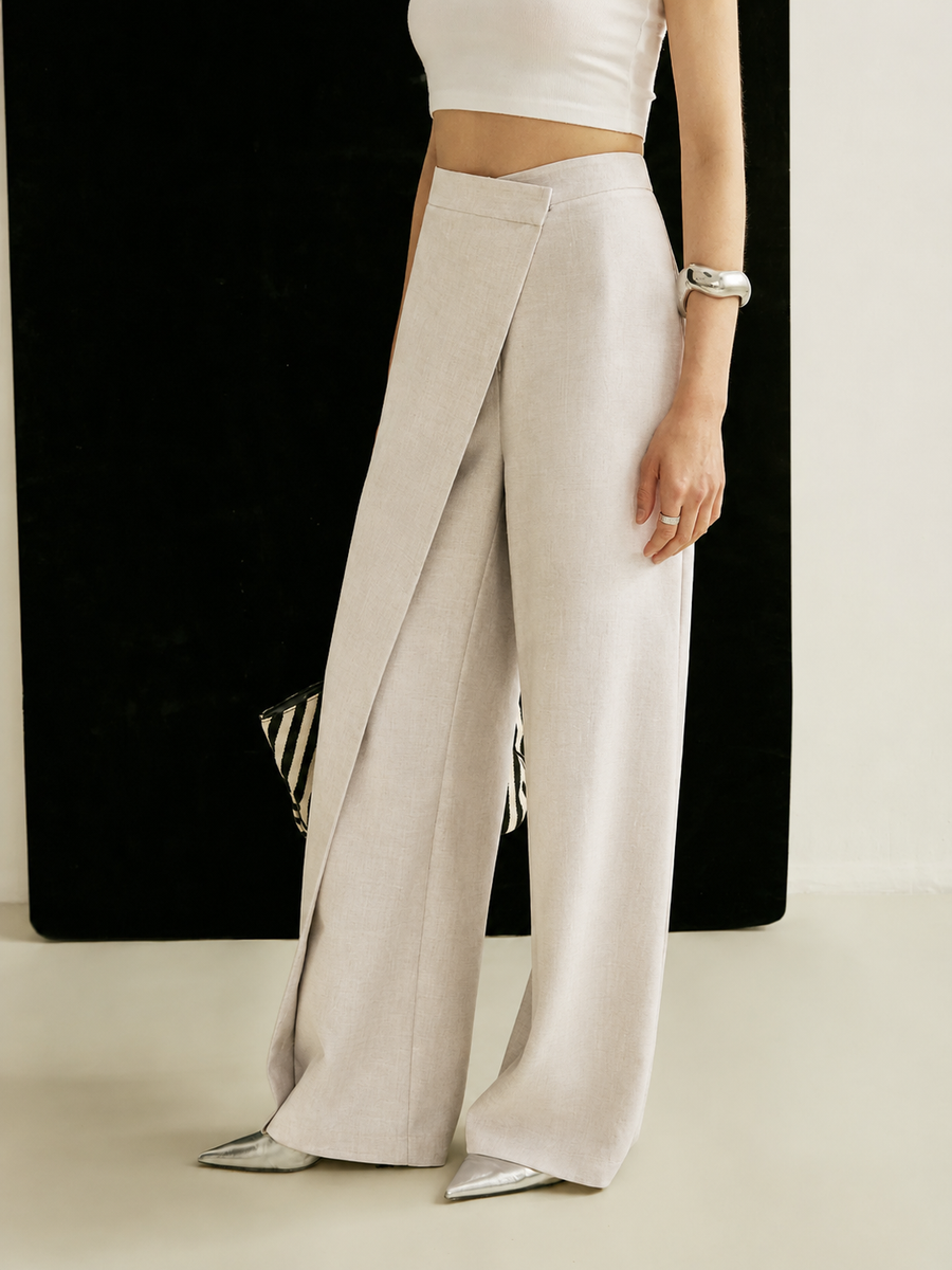 Seren | High-Waist Wide-Leg Trousers view 3