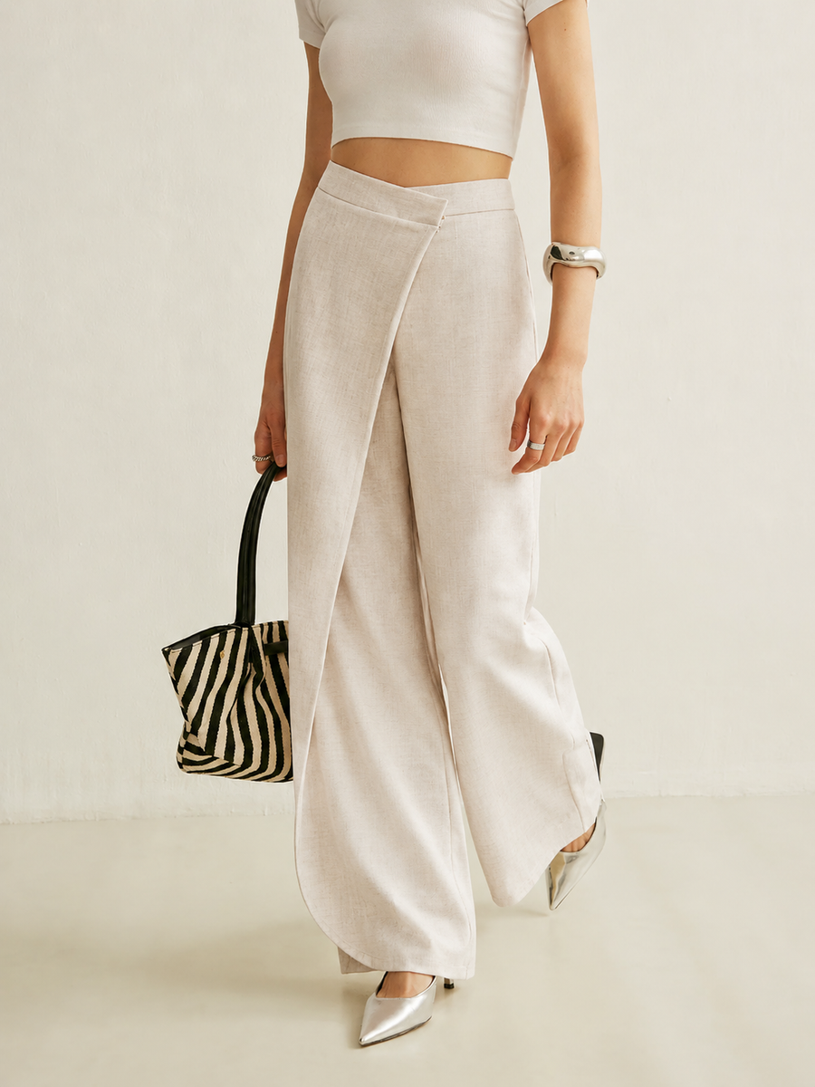 Seren | High-Waist Wide-Leg Trousers view 4