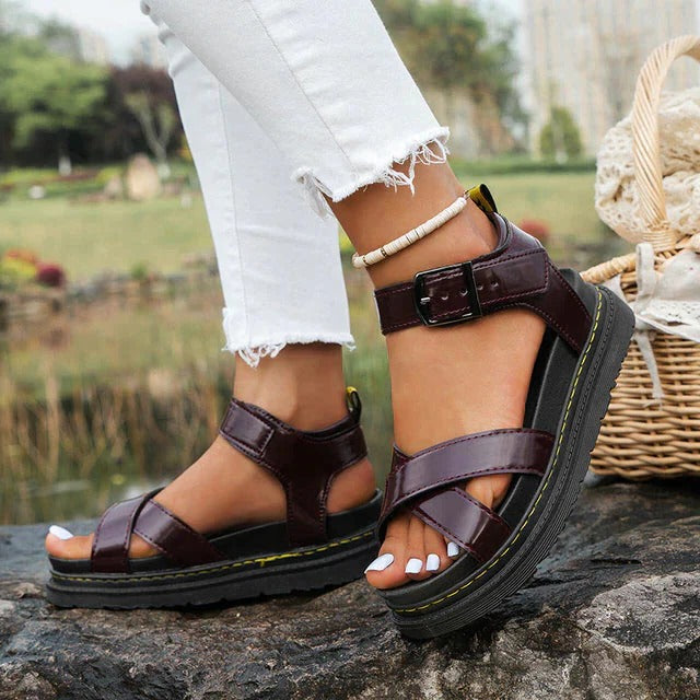 Alexis |  Cross-Strap Platform Sandals view 2
