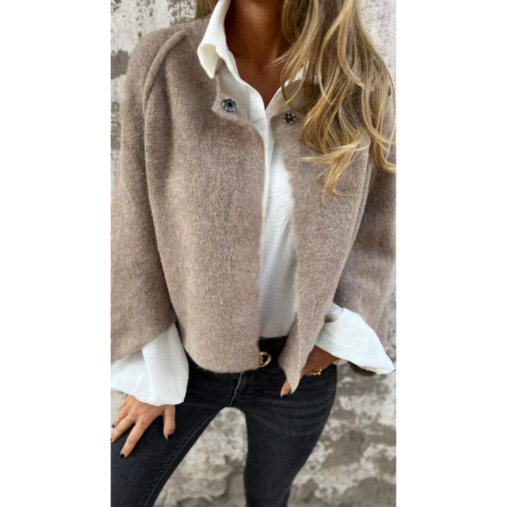 Women's Elegant Fabric Blend Coat | Timeless Sophisticated Outerwear 0
