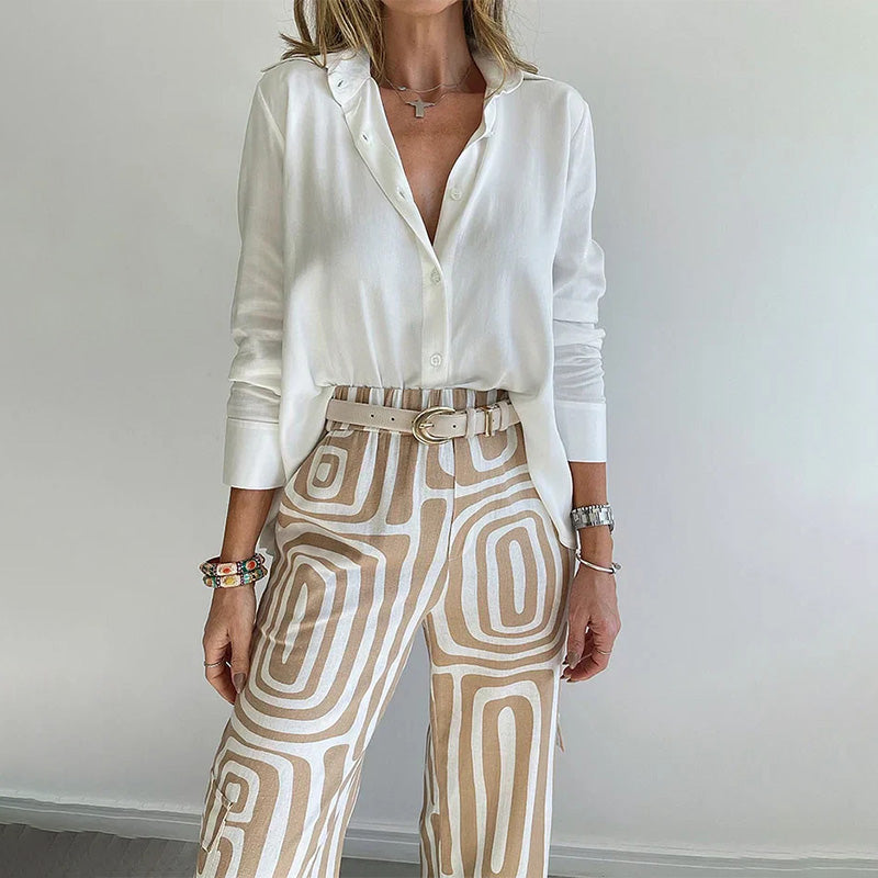 Bryony | Elegant Fabric Two-Piece Set view 4