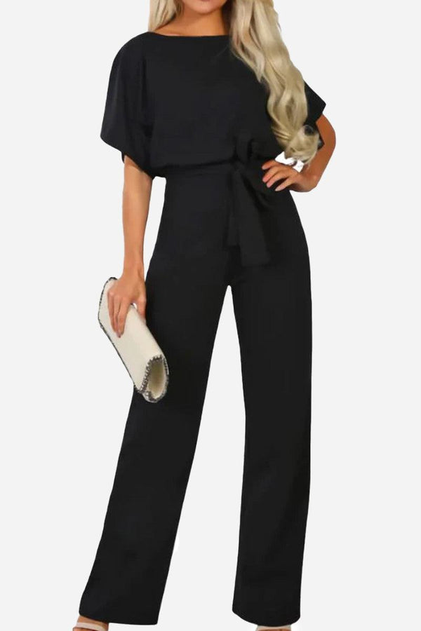 Catalina | Elegant Fabric Wide-Leg Jumpsuit
