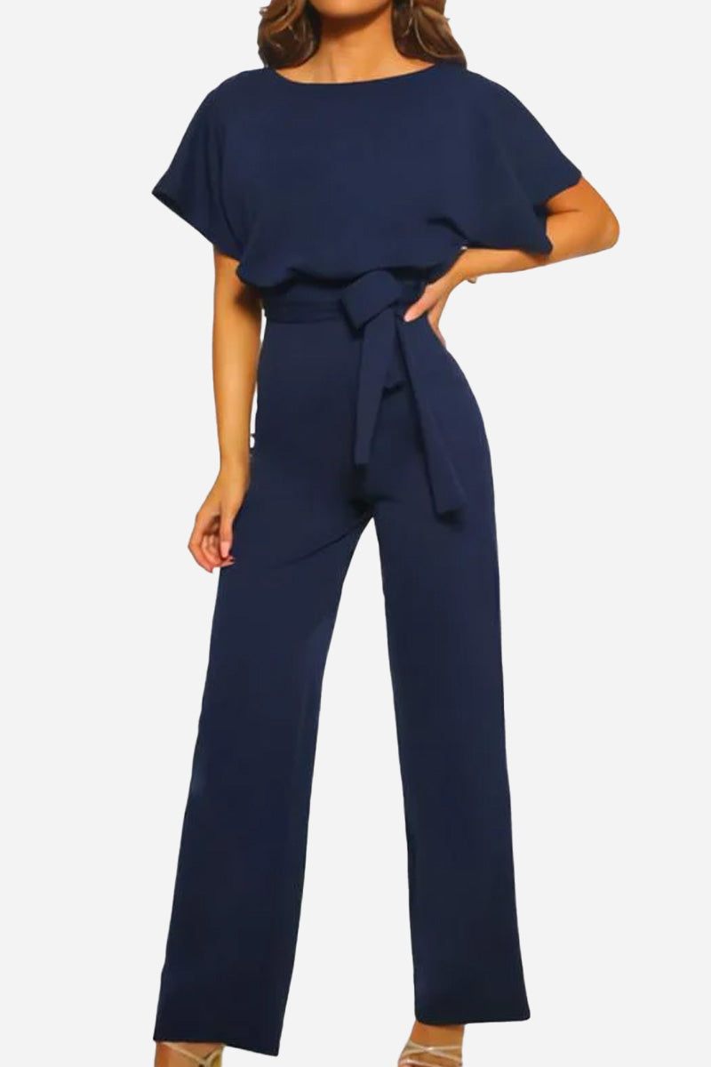 Catalina | Elegant Fabric Wide-Leg Jumpsuit view 6