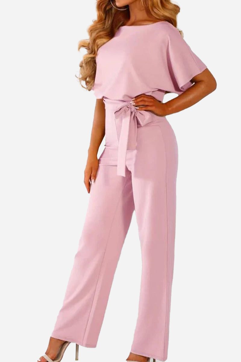 Catalina | Elegant Fabric Wide-Leg Jumpsuit view 7