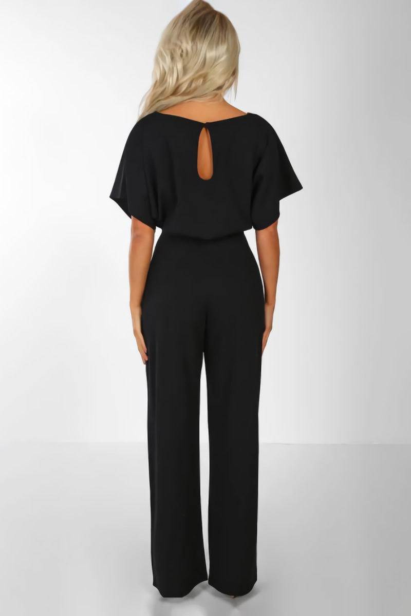 Catalina | Elegant Fabric Wide-Leg Jumpsuit view 8