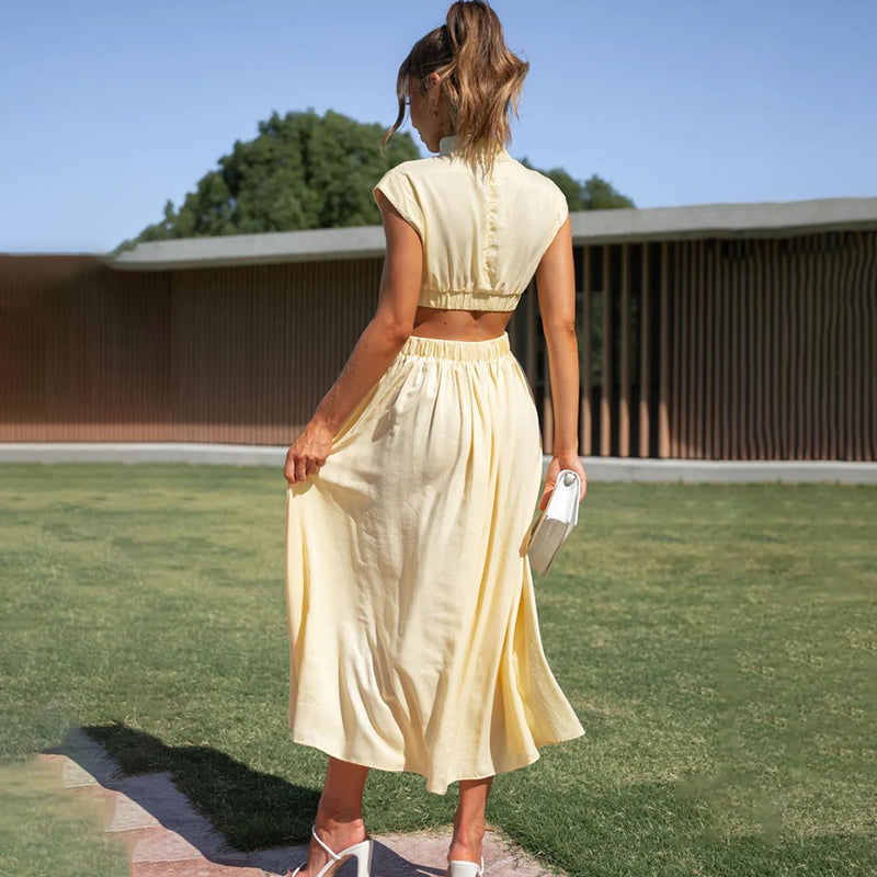 Dorothy | Women's Elegant Flowing Dress view 8