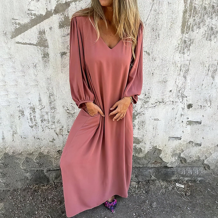 Eloise | Women's Elegant Flowing Maxi Dress view 2