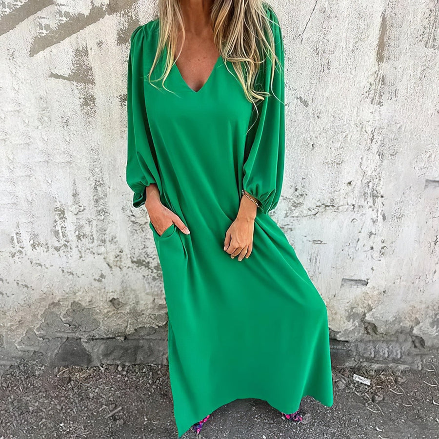 Eloise | Women's Elegant Flowing Maxi Dress view 4