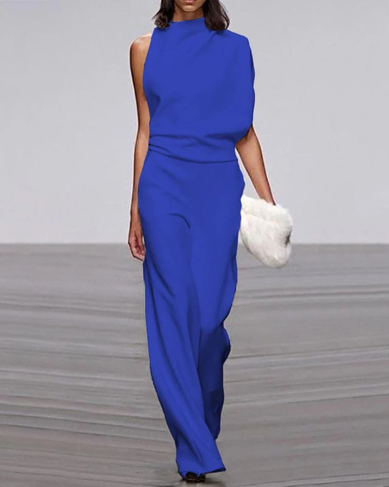Veronica |  Elegant Wide Leg Jumpsuit view 4
