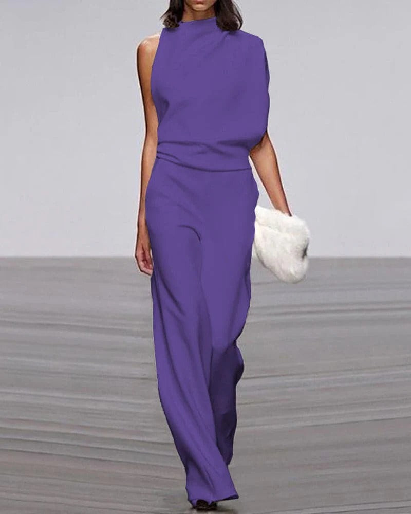 Veronica |  Elegant Wide Leg Jumpsuit view 6