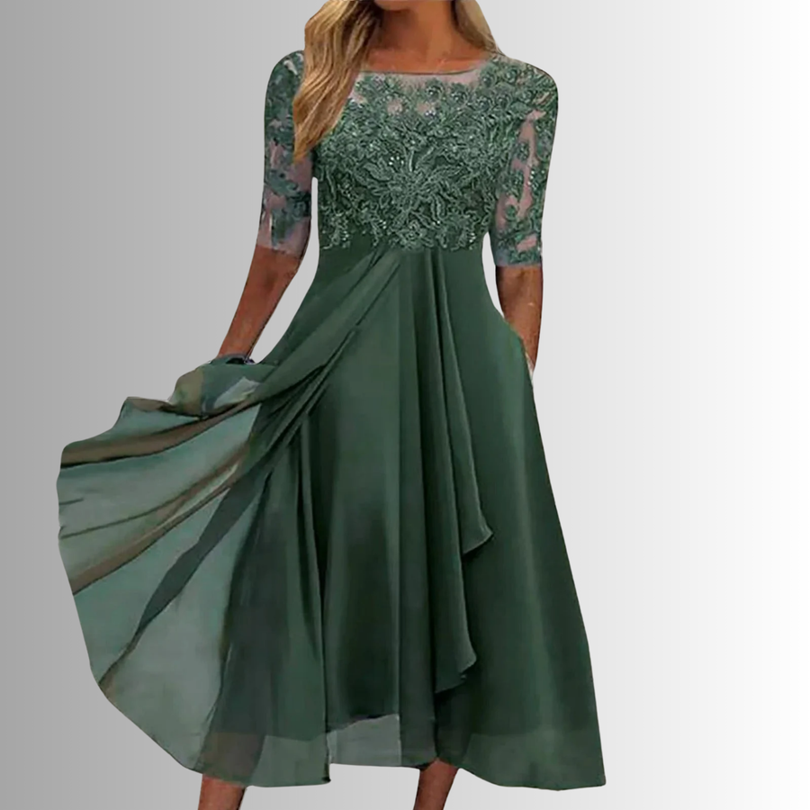 Arden | Elegant Lace Maxi Dress view 4