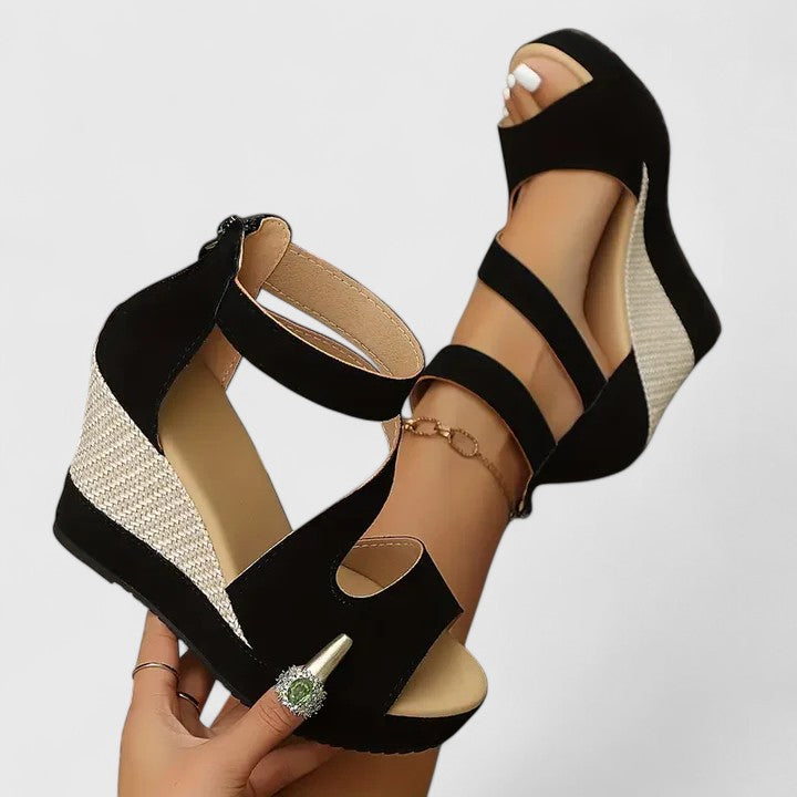 Henrietta | Elegant Orthopedic Wedge Sandals