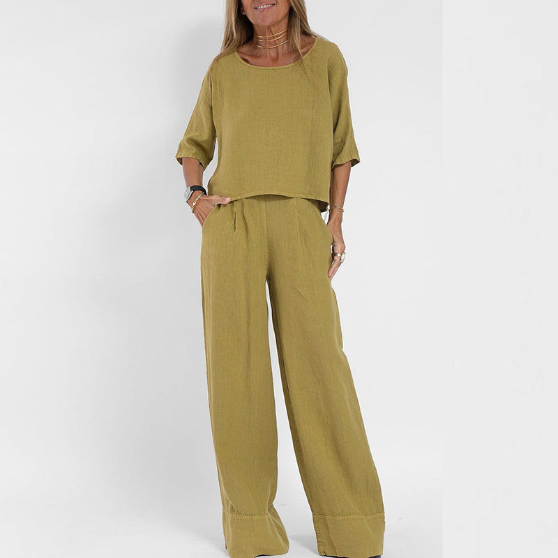 Gwen |  Elegant Relaxed Two-Piece Set view 2