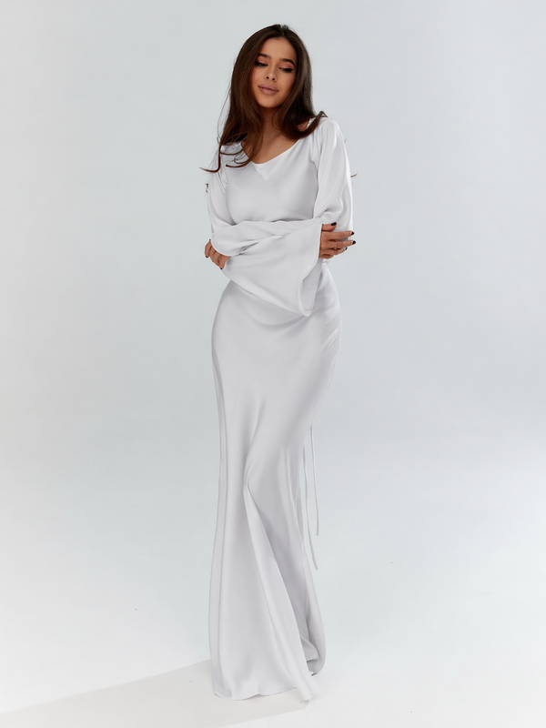 Adelyn | Women's Elegant Satin Maxi Dress