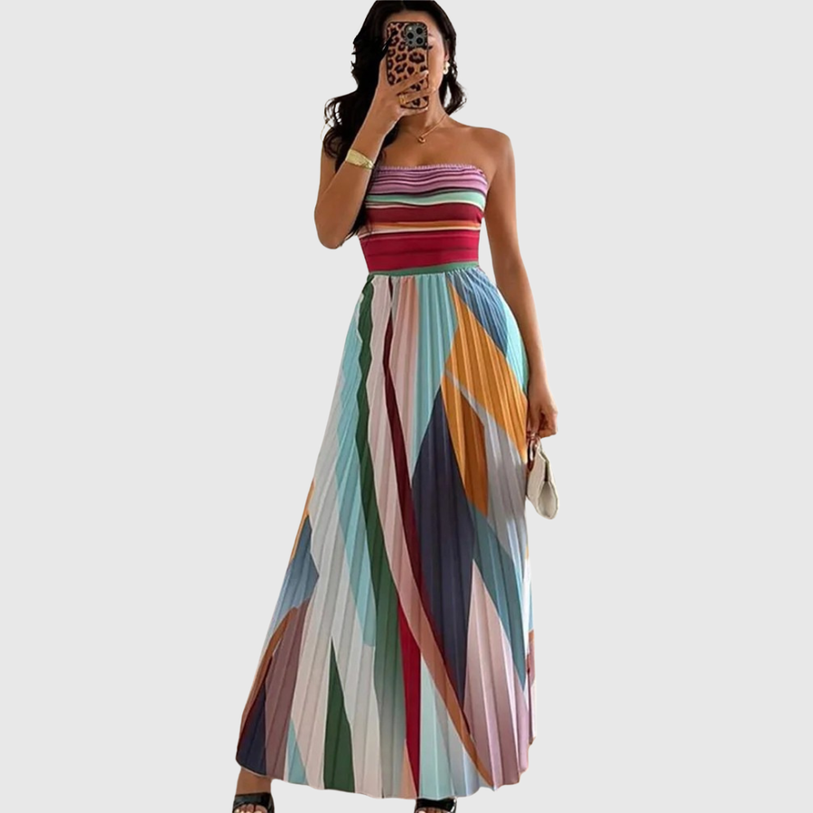 Ottilie | Elegant Strapless Maxi Dress view 4