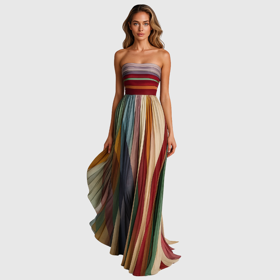 Ottilie | Elegant Strapless Maxi Dress view 5