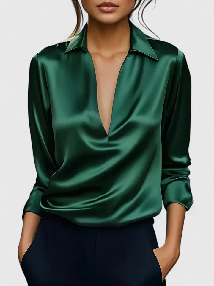 Zephyrine | Sophisticated V-Neck Blouse view 1