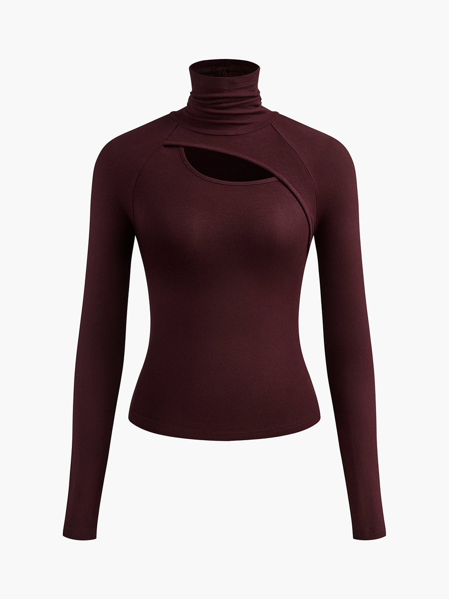 Perdita | Cutout Asymmetric Turtleneck view 3