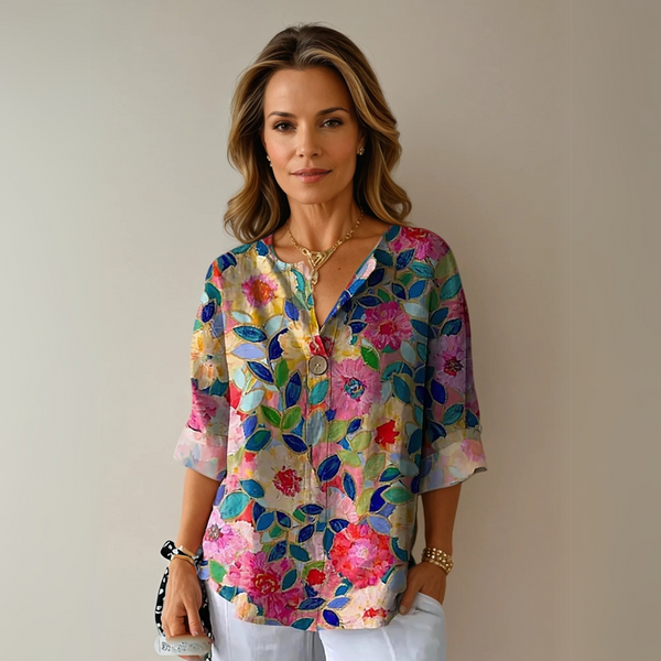 Dorothea | Women's Floral Print Blouse
