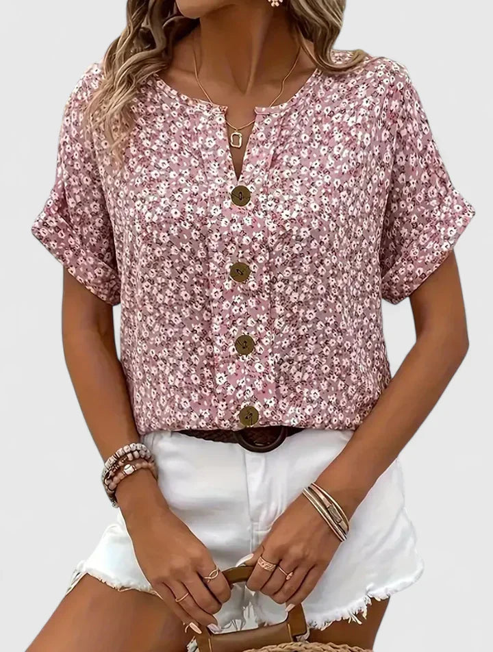 Demi | Floral Print Blouse view 1